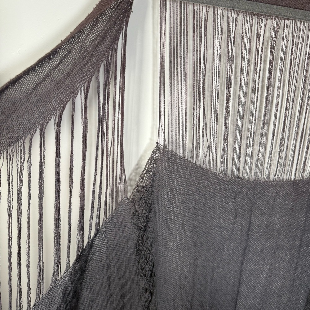 Caravana Tulum Plum Open Knit Gauze Boho Festival Desert Coachella Cardigan OS - Picture 6 of 11